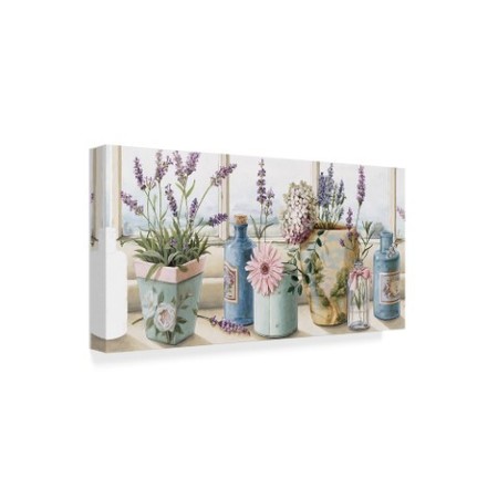 Trademark Fine Art Lisa Audit 'Flowers on the Window Sill' Canvas Art, 16x32 ALI24840-C1632GG